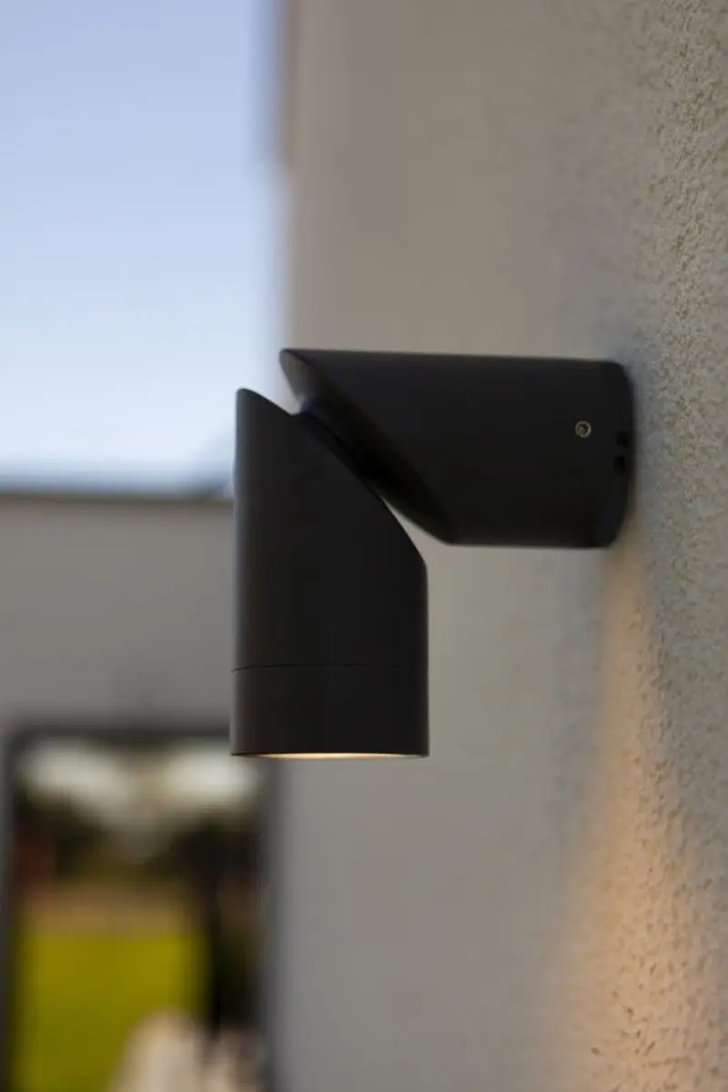 Lutec Tubon Wandlamp GU10 7W - Donkergrijs