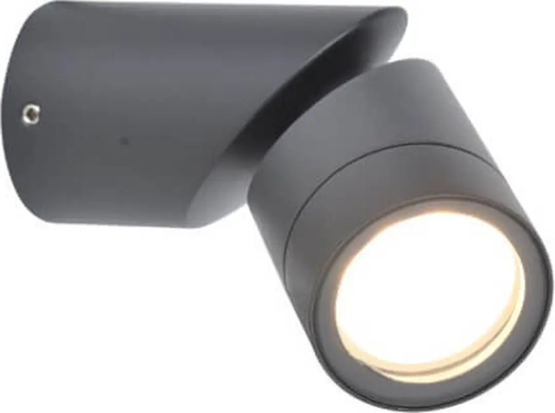 Lutec Tubon Wandlamp GU10 7W - Donkergrijs