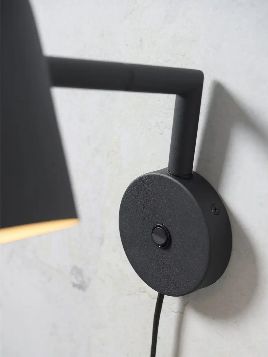 it's about RoMi Wandlamp Marseille - Zwart