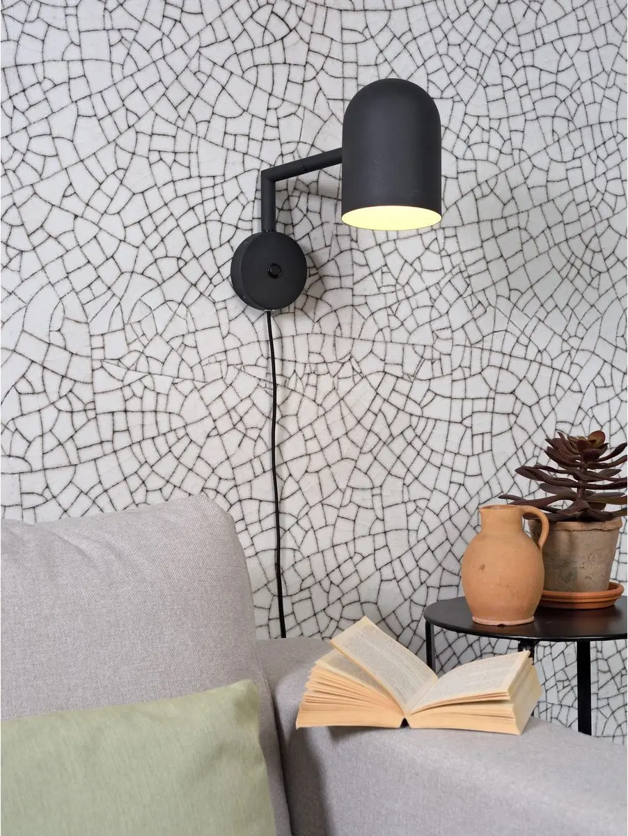 it's about RoMi Wandlamp Marseille - Zwart
