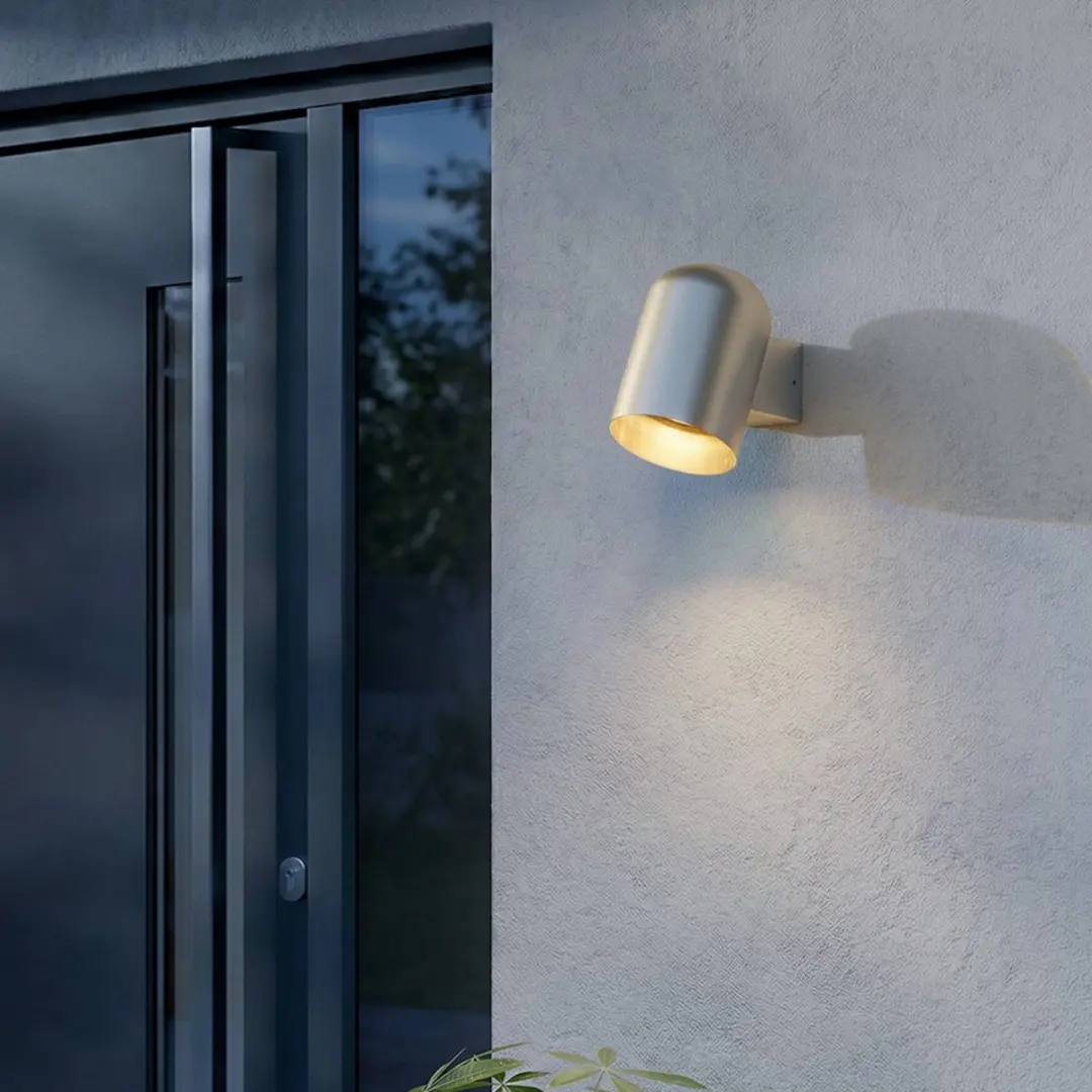 Lindby Wandlamp Buiten 1 Lichtpunt GU10 - Aluminium