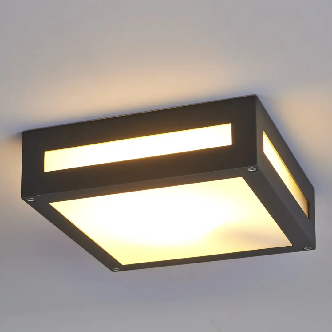 Lucande Plafondlamp Grafietgrijs/Wit