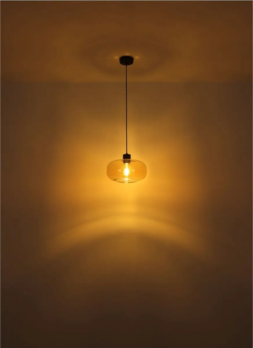 Globo Giuseppe Hanglamp - Ø28cm - Amberkleurig