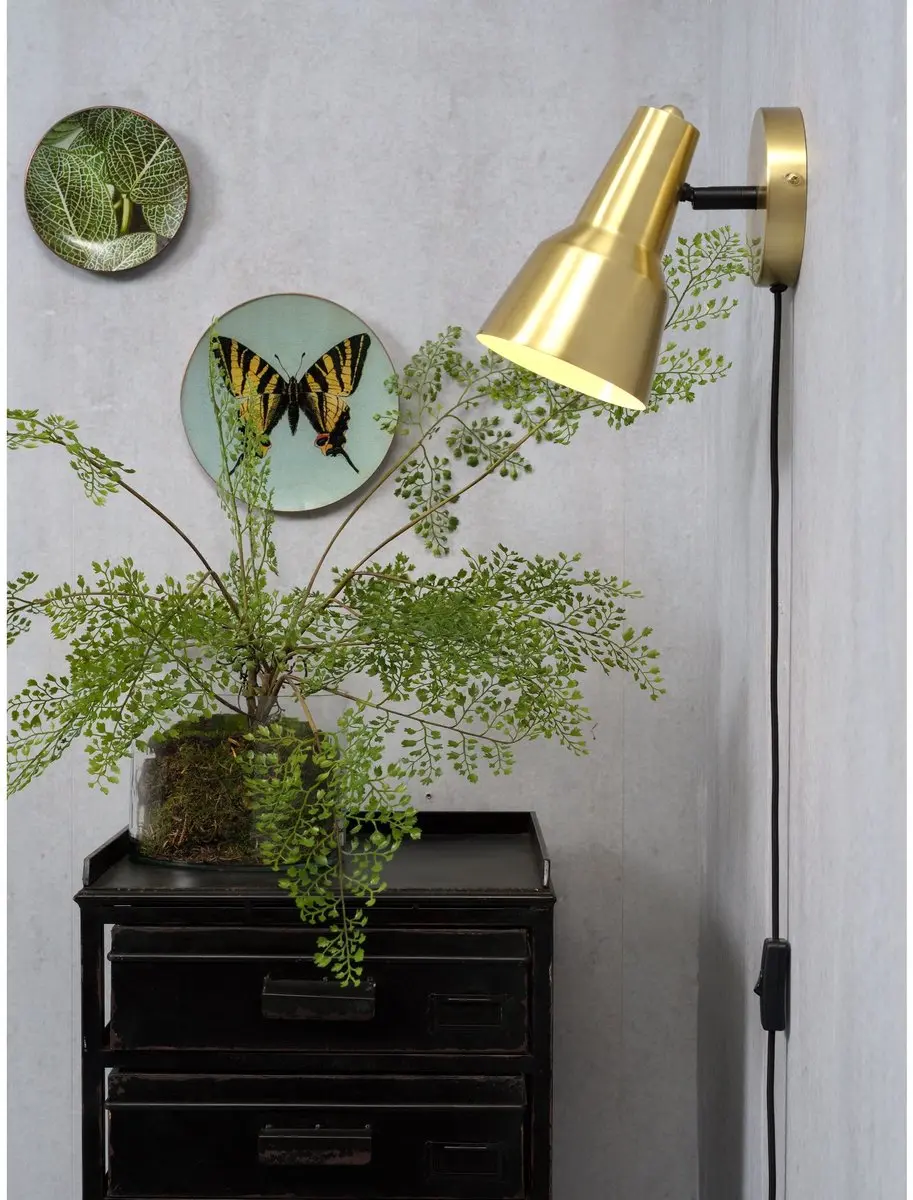 it's about RoMi Wandlamp Valencia Goud - 13x22x20cm
