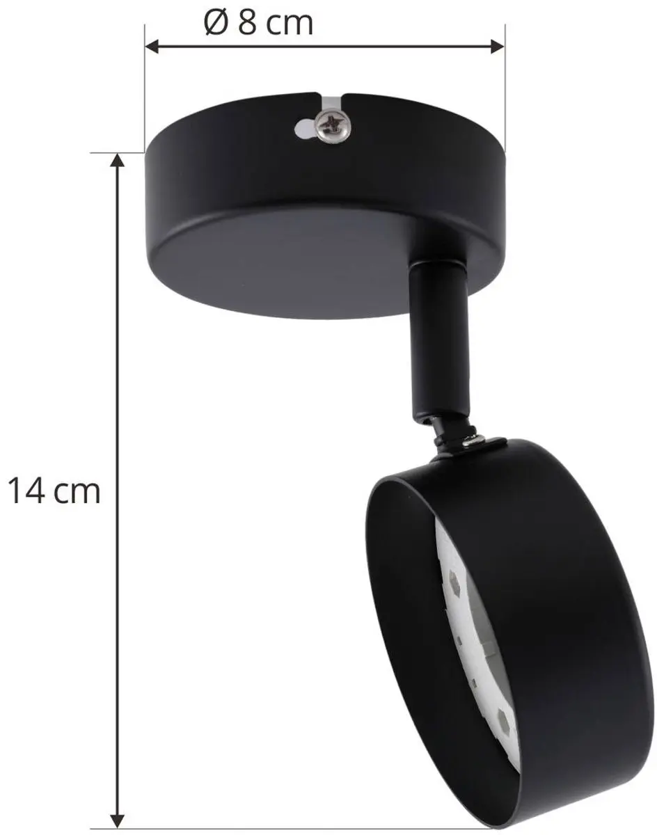 Lindby Buitenspot GX53 - 11W - Zwart mat