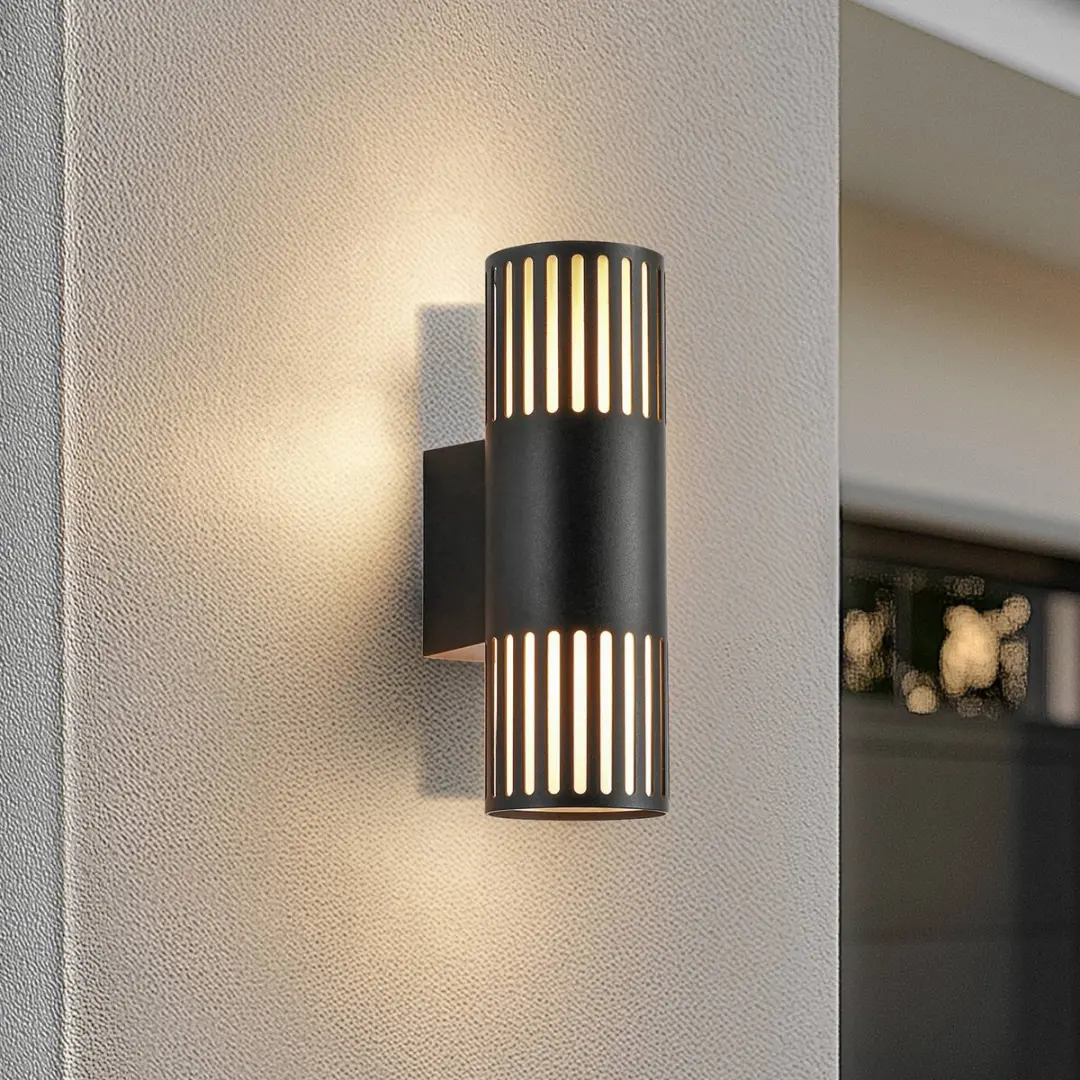Lindby Wandlamp Buiten 2-Lichts Aluminium