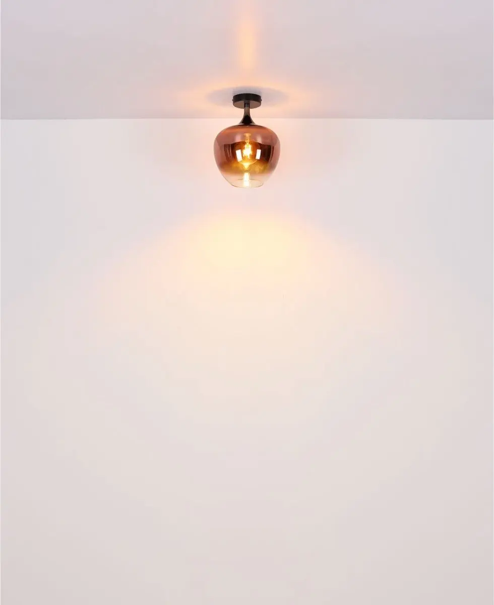 Globo Maxy Hanglamp - Rood - Ø29cm - E27 - afbeelding 6 van 6