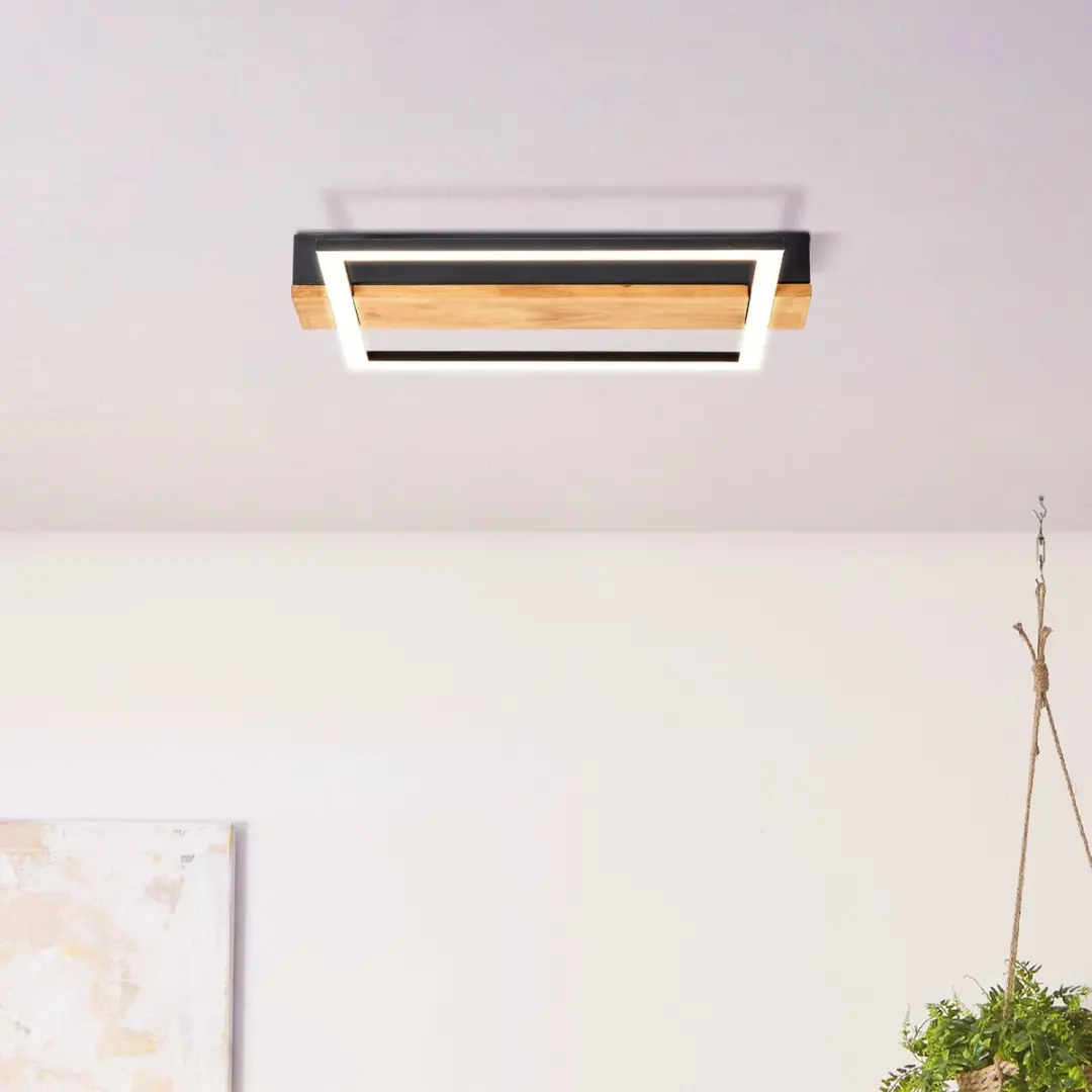 Brilliant Loneos Plafondlamp - Zwart - afbeelding 6 van 6