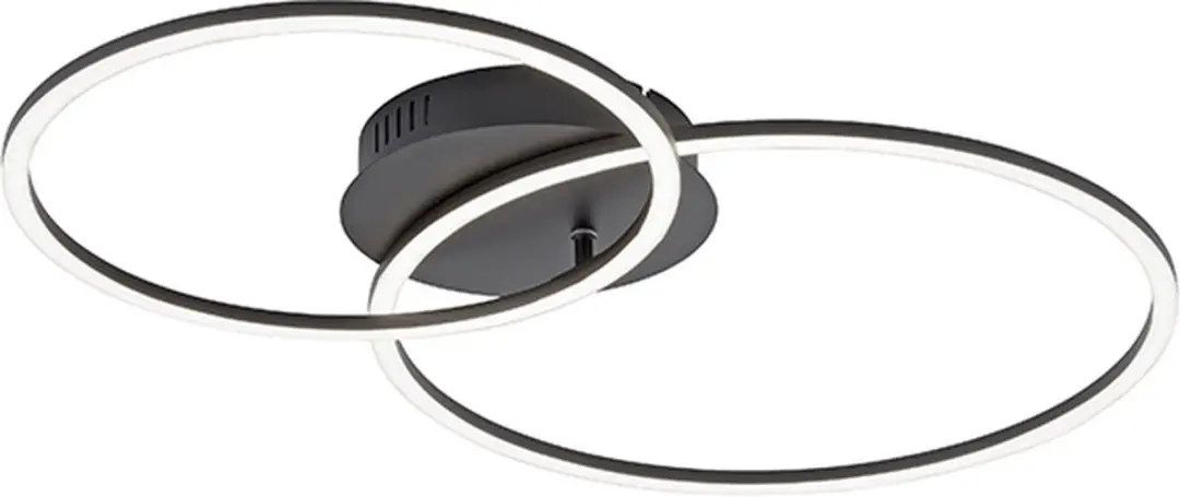 Paul Neuhaus Julka LED Plafondlamp - 1 Lichtpunt - 3000K - Zwart