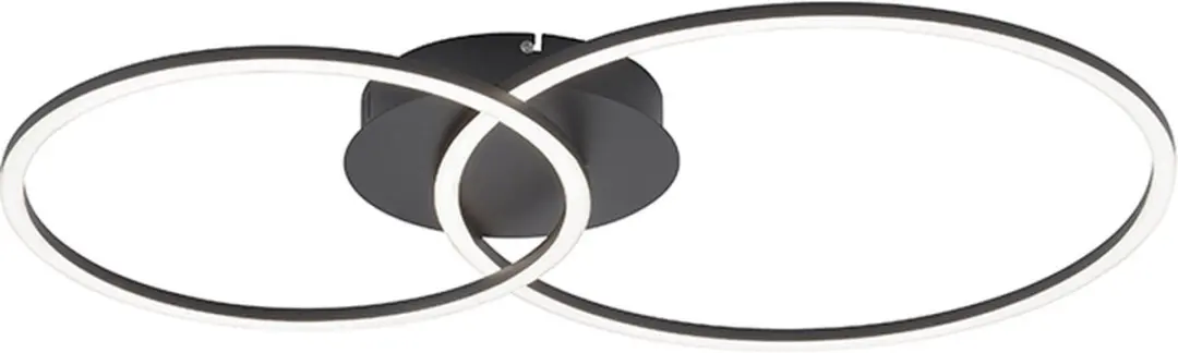 Paul Neuhaus Julka LED Plafondlamp - 1 Lichtpunt - 3000K - Zwart - afbeelding 6 van 6