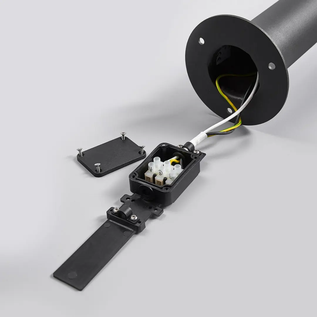 Lucande LED Buitenlamp 13W - 60cm Antraciet/Opaal