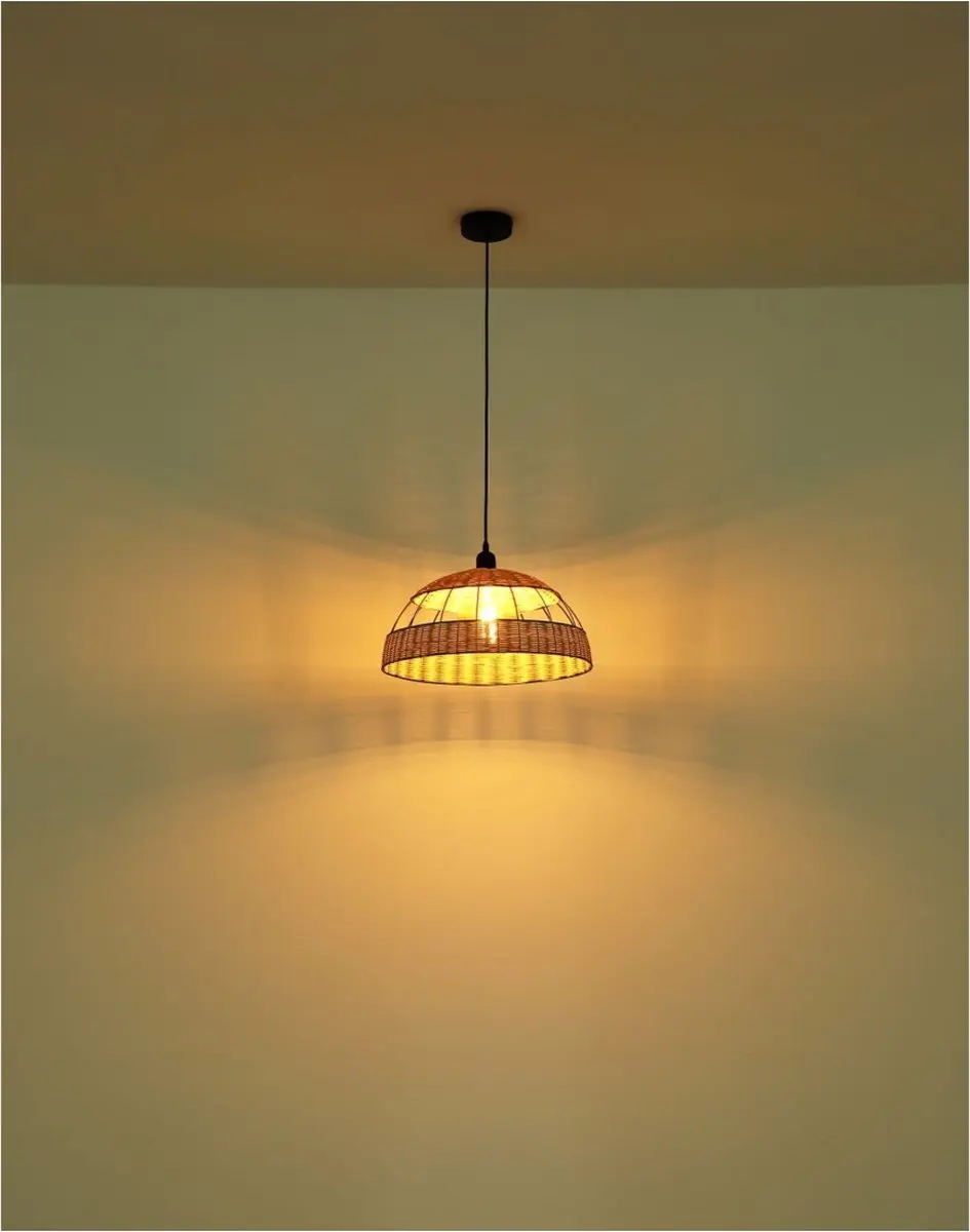 Globo Strahler Hanglamp - Ø40cm - Naturel - E27 - afbeelding 6 van 6