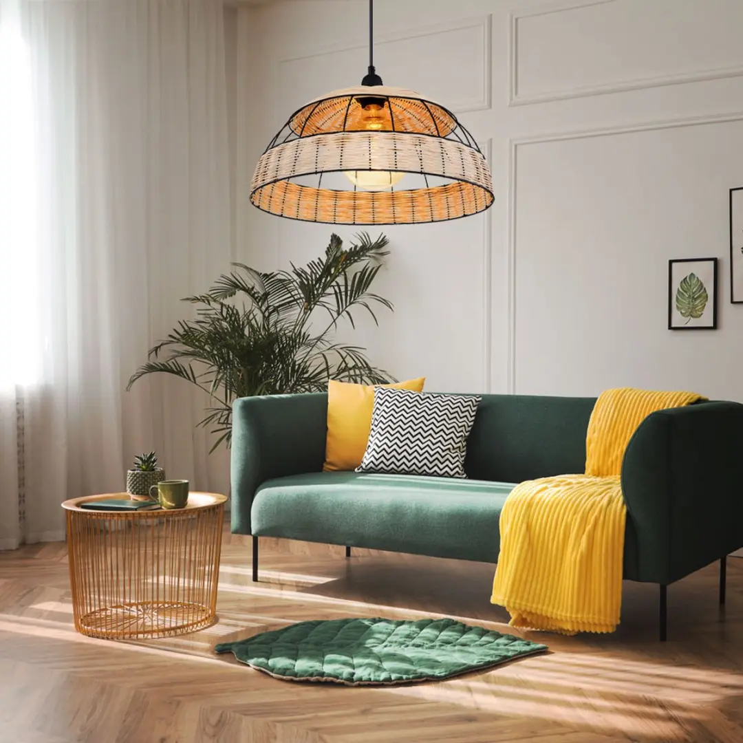 Globo Strahler Hanglamp - Ø40cm - Naturel - E27