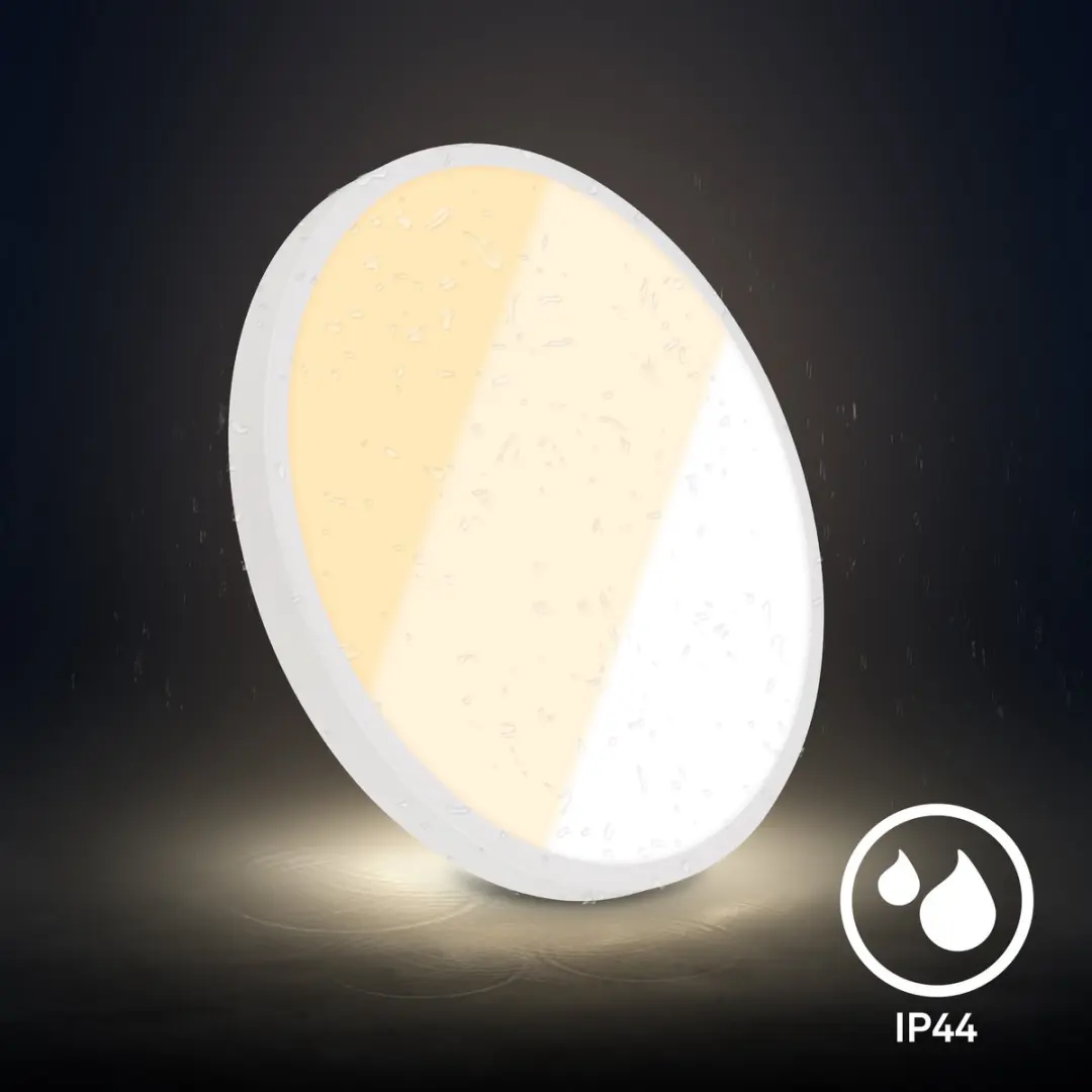 Briloner Shine CTS Plafondlamp Badkamer IP44 - Ø24cm