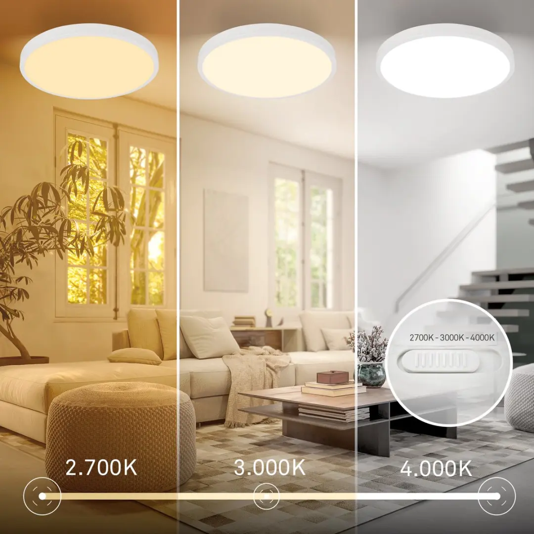 Briloner Shine CTS Plafondlamp Badkamer IP44 - Ø24cm