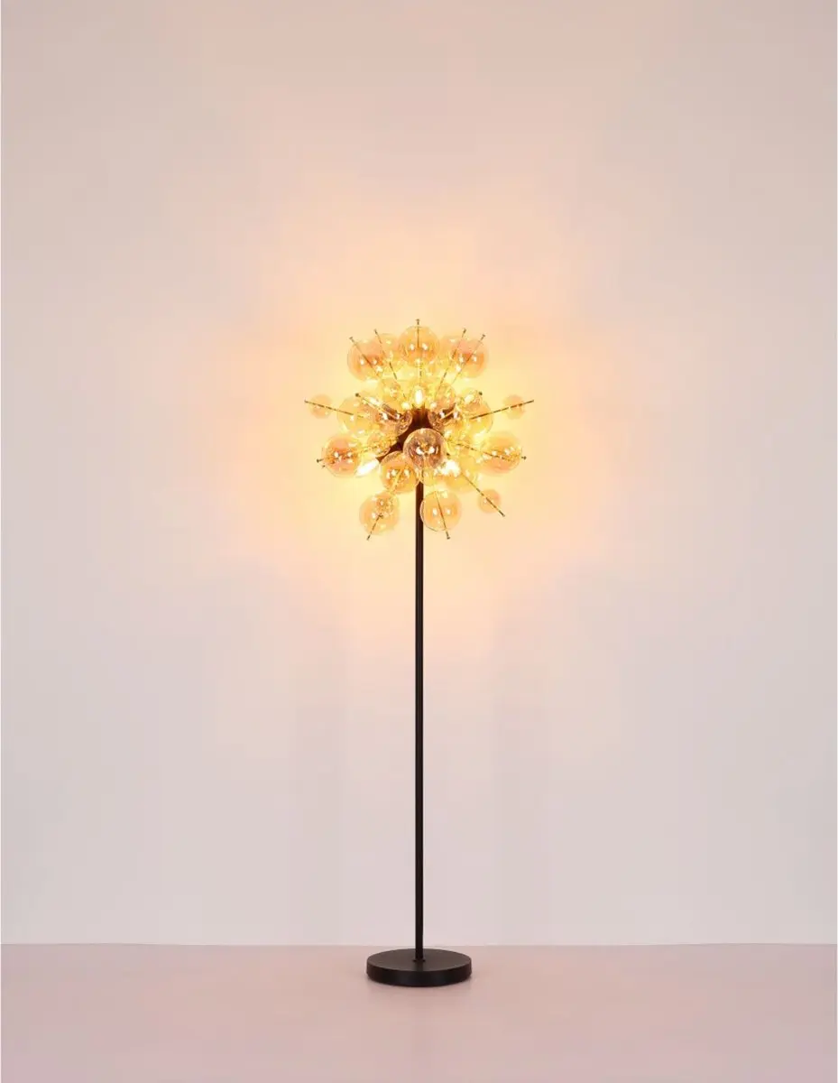 Globo Udo Plafondlamp - 3x E14 Ø55cm Amber