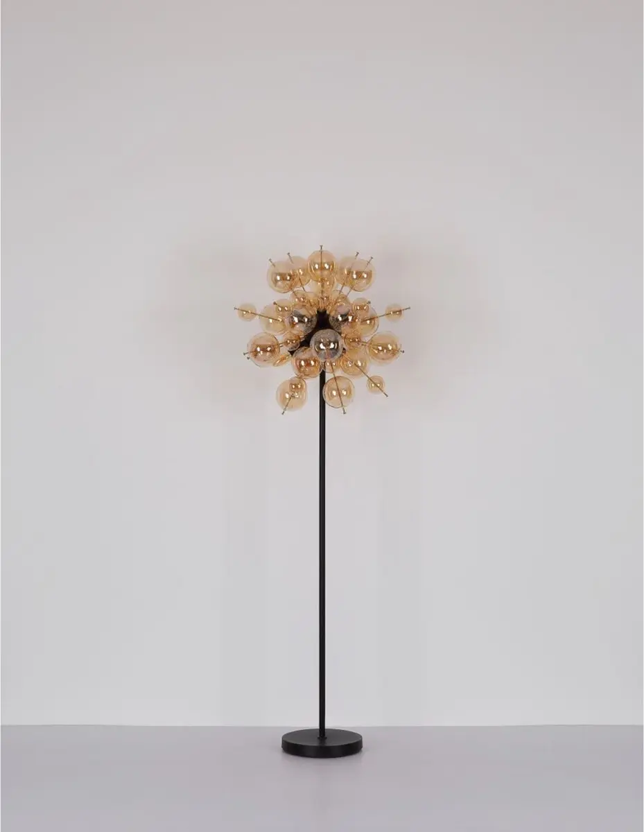 Globo Udo Plafondlamp - 3x E14 Ø55cm Amber