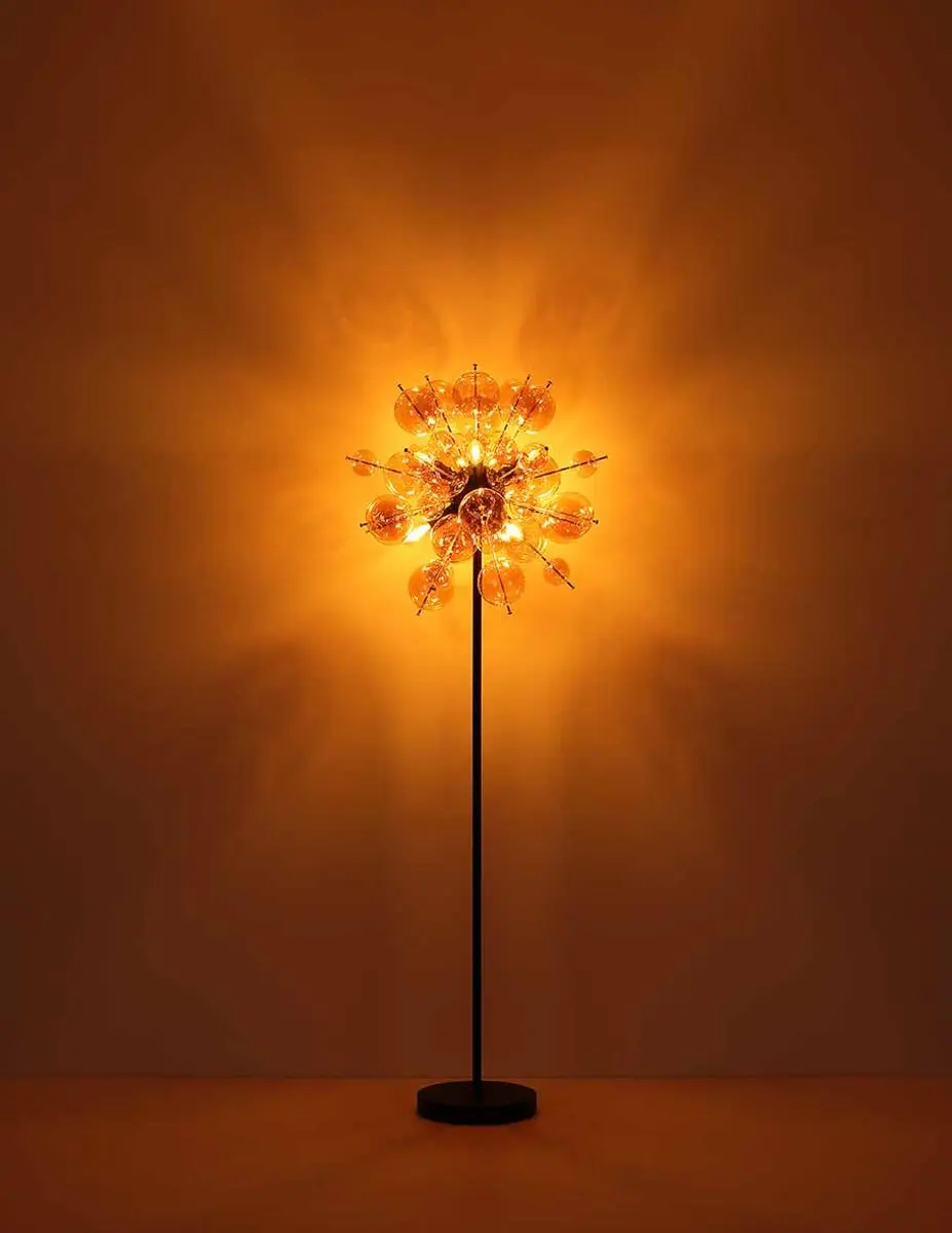 Globo Udo Plafondlamp - 3x E14 Ø55cm Amber