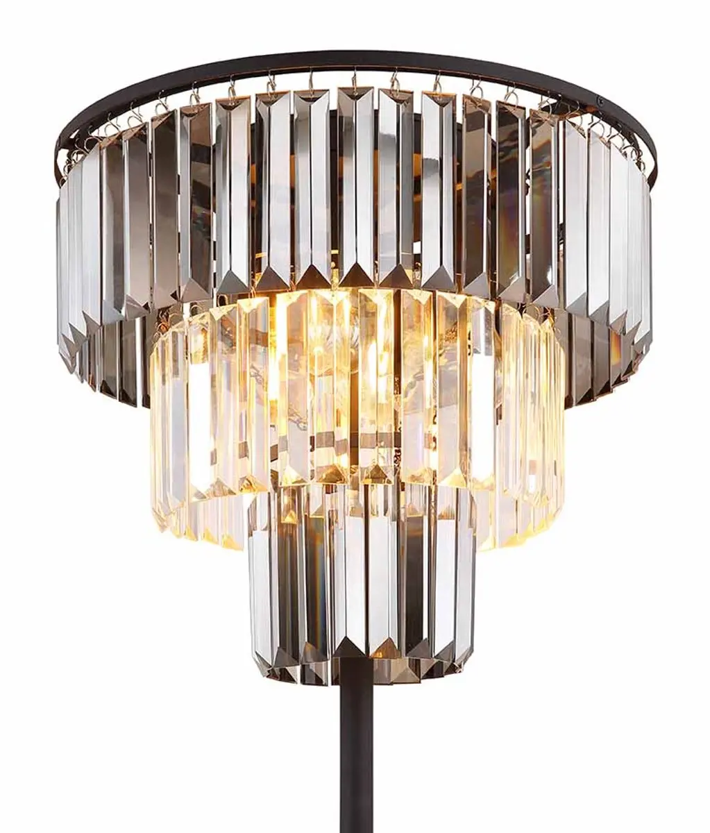 Globo Naxis Vloerlamp - 3 Lichtpunten - Ø40cm - Zwart