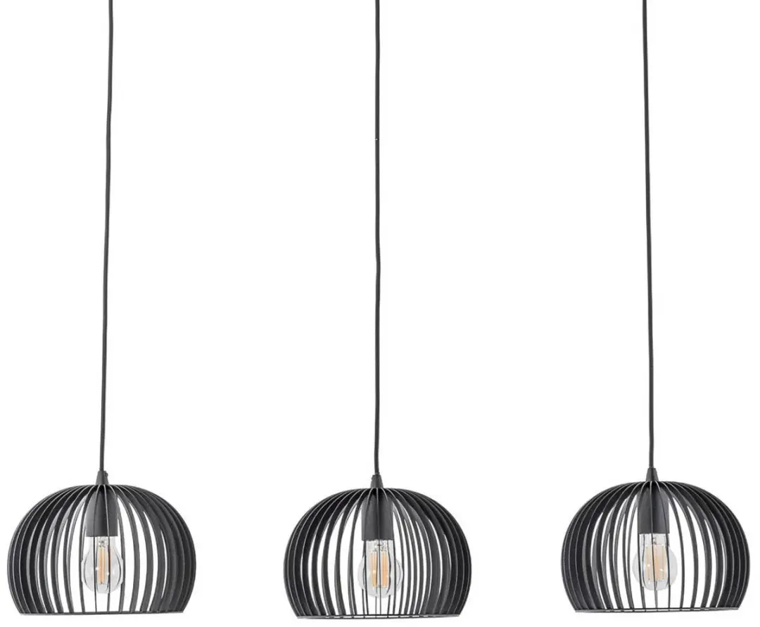 Lindby Hanglamp 3-lichts Metaal - Zwart