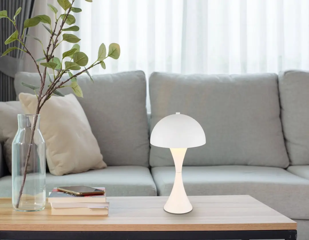 Globo DIMA Tafellamp - Ø20cm - Wit - E27 - afbeelding 6 van 6