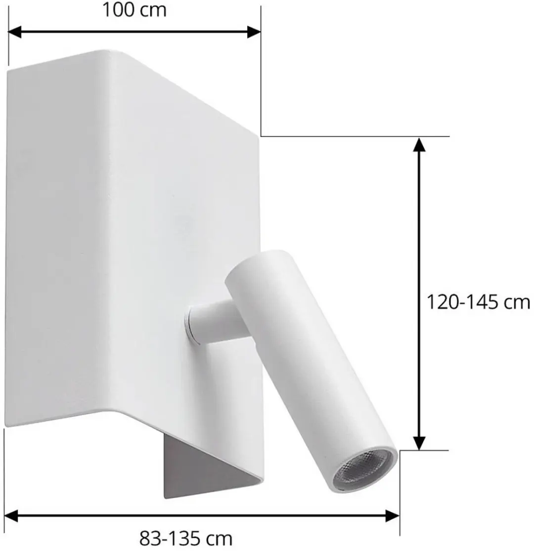Lindby LED Wandlamp 2x4.2W - zandwit
