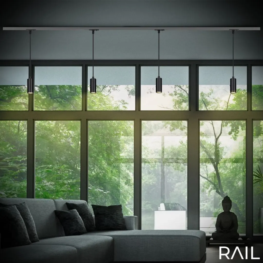 Briloner Railverlichting Uitbreiding Hanglamp 130cm - 9W - Zwart