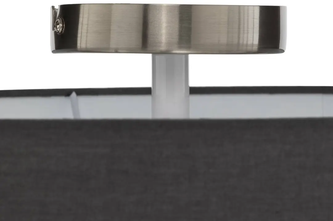 Lindby Plafondlamp 3-Lichts - Ø50cm - Grijs/Wit/Mat Nikkel