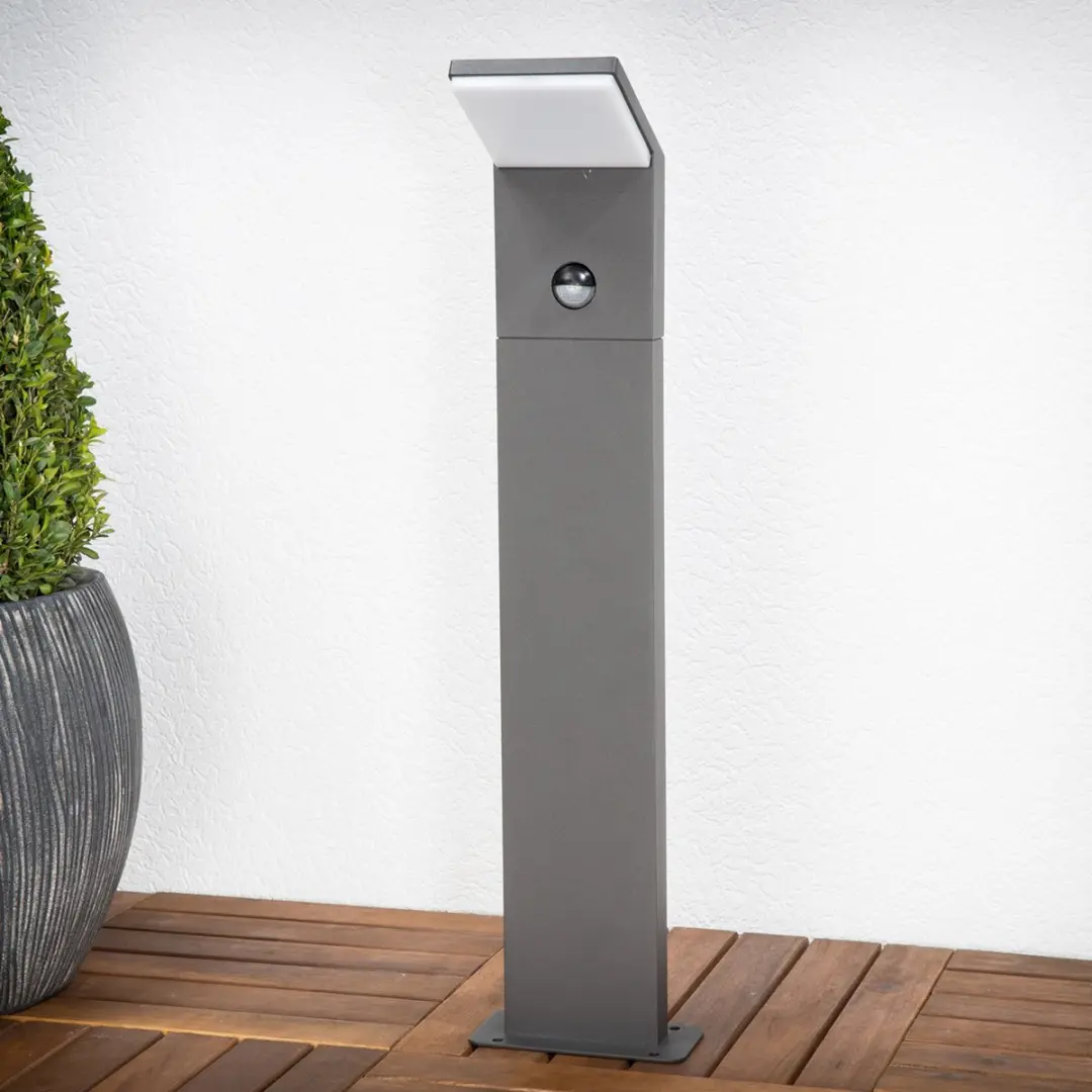 Lucande Padverlichting Zuillamp 8.5W - 60cm - Grafietgrijs/Wit