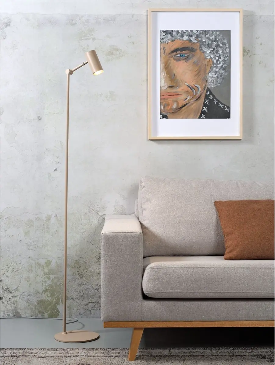 it's about RoMi Montreux Vloerlamp - Bruin - 10W Warm Wit