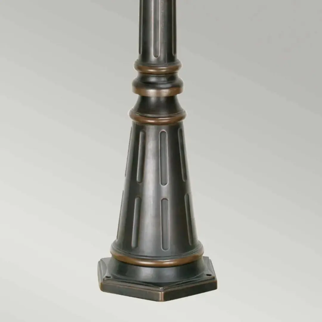 Elstead LED Tuin Pilaar Philadelphia - 3x E14 60W - Ø26,5cm - Old Bronze