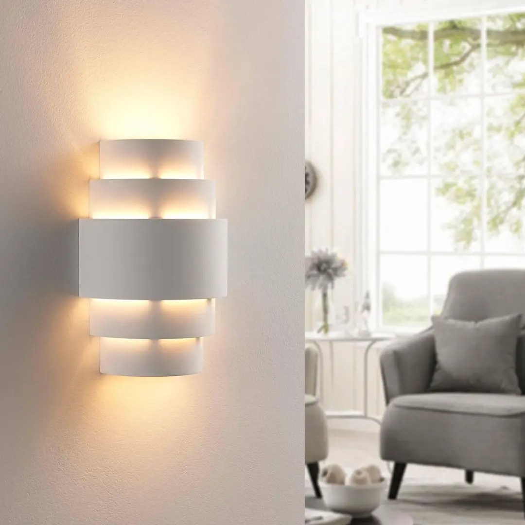 Lindby Wandlamp Gips 30cm