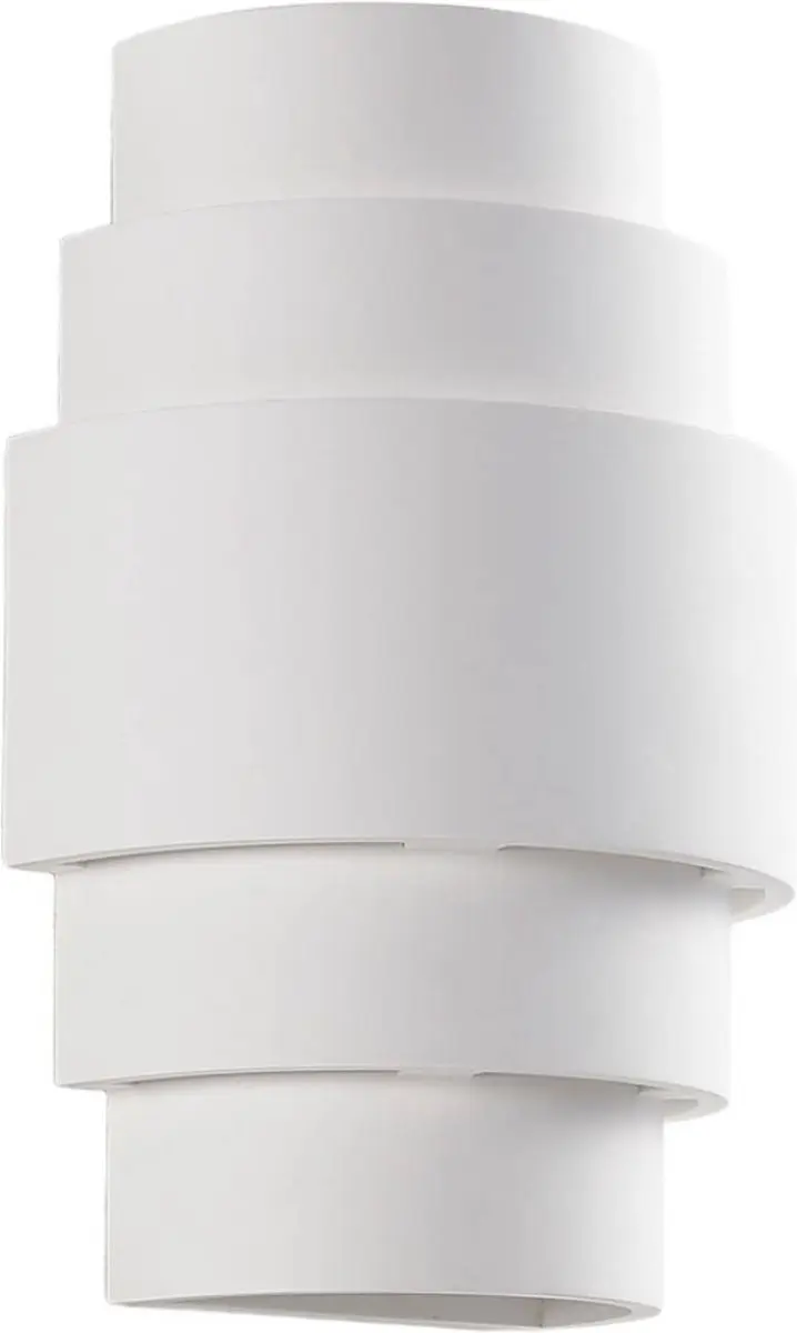 Lindby Wandlamp Gips 30cm - E14 - Wit