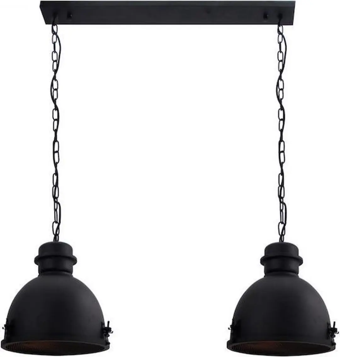Brilliant KIKI Hanglamp - 2 Lichtpunten - Ø35cm - Zwart