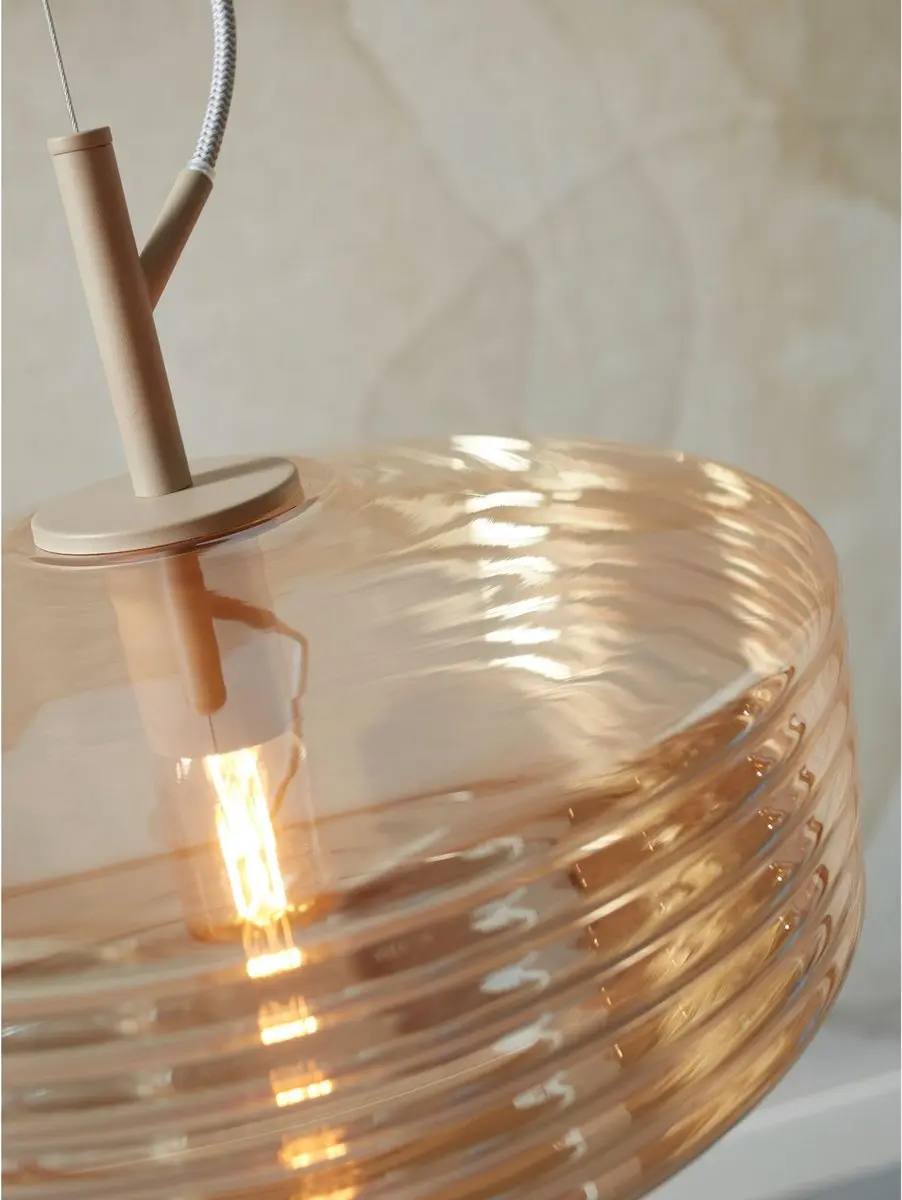 it's about RoMi Verona Hanglamp - Ø35cm - Bruin