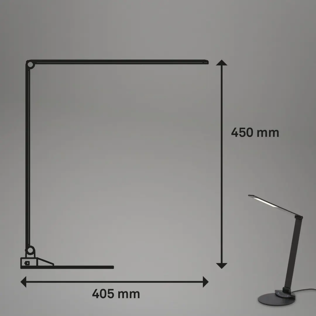 Briloner LED Tafellamp Verstelbaar 12W - Zwart