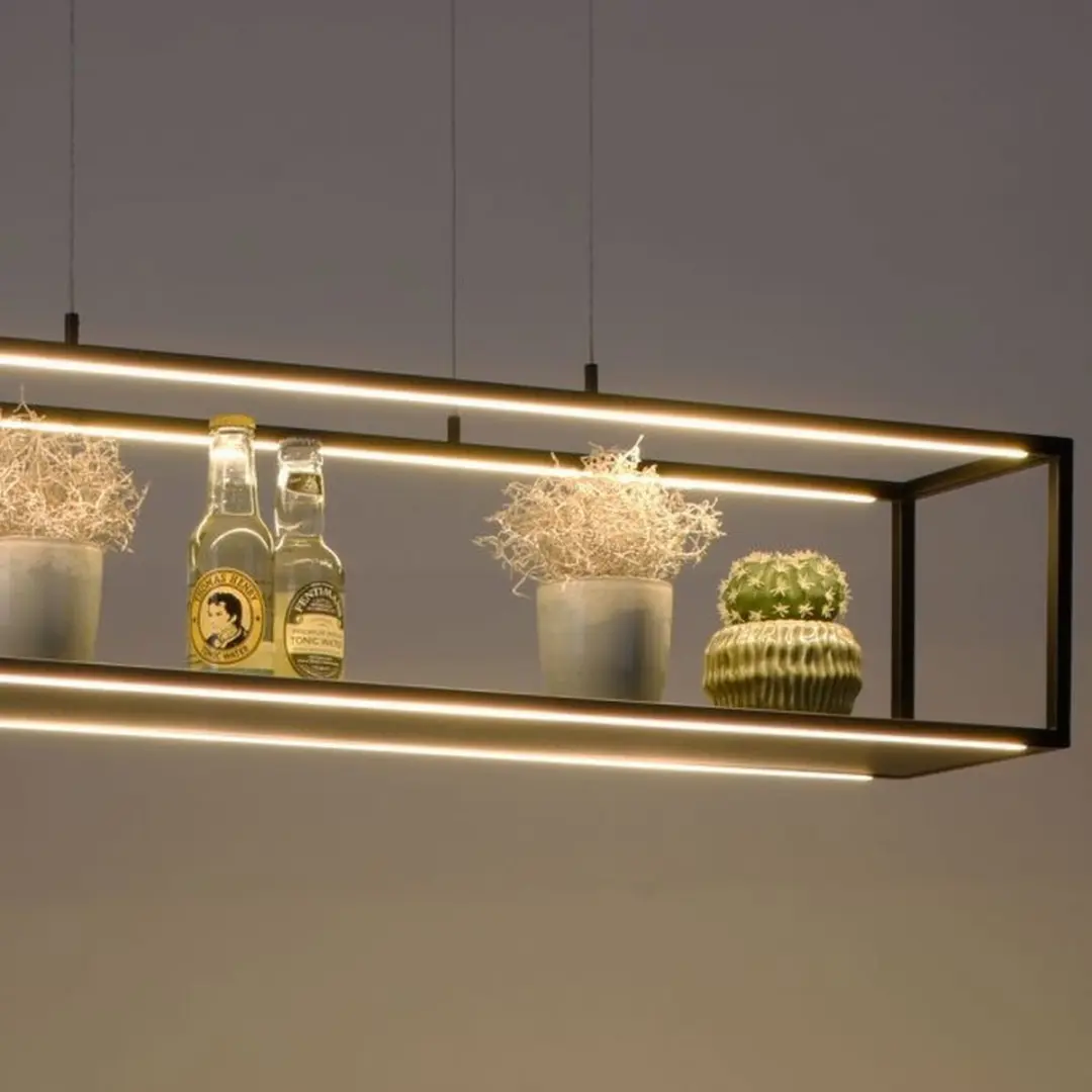 Paul Neuhaus Conni Hanglamp 105cm - Zwart - 4 Lichtpunten