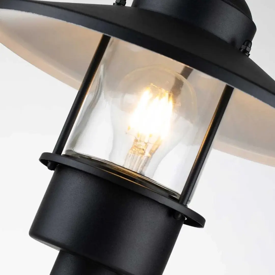 Elstead Mini LED Tuin Pilaar Klampenborg E27 - 60W - IP44 - Zwart