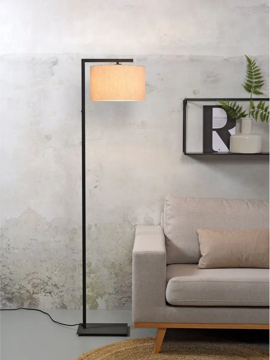 it's about RoMi Boston Vloerlamp - Zwart - 1x60W - afbeelding 6 van 6