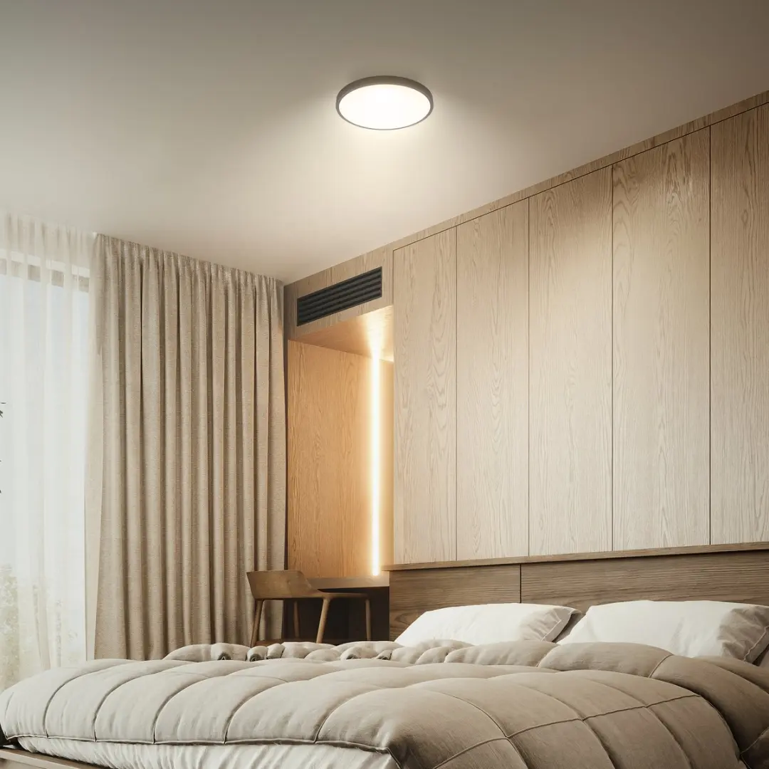 Briloner Shine CTS Plafondlamp Badkamer - Ø24cm - Zwart