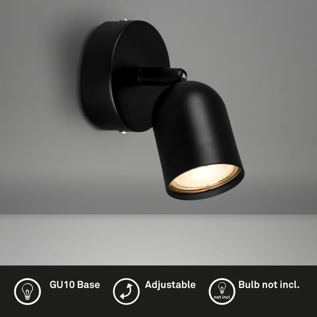 Briloner Spot GU10 9W - 8cm Zwart