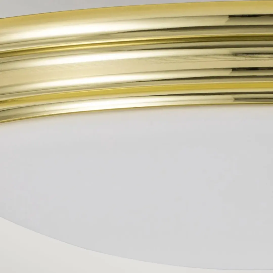 Elstead Brompton LED Badkamerarmatuur 5.7W - 600lm - IP44 - Mat Glas - Polished Brass