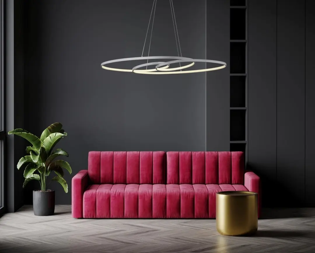 Globo Spira Hanglamp - Zilver - LED - 1 Lichtpunt