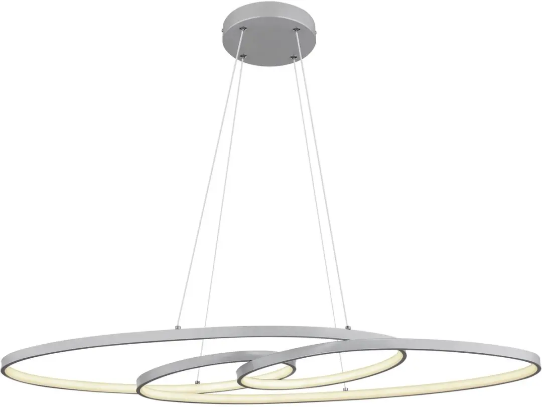 Globo Spira Hanglamp - Zilver - LED - 1 Lichtpunt