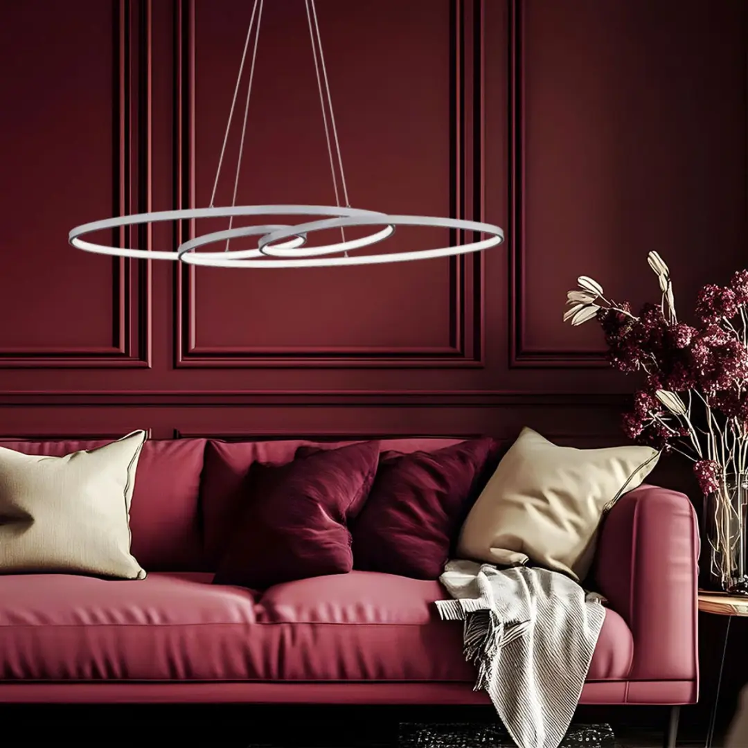 Globo Spira Hanglamp - Zilver - LED - 1 Lichtpunt - afbeelding 6 van 6