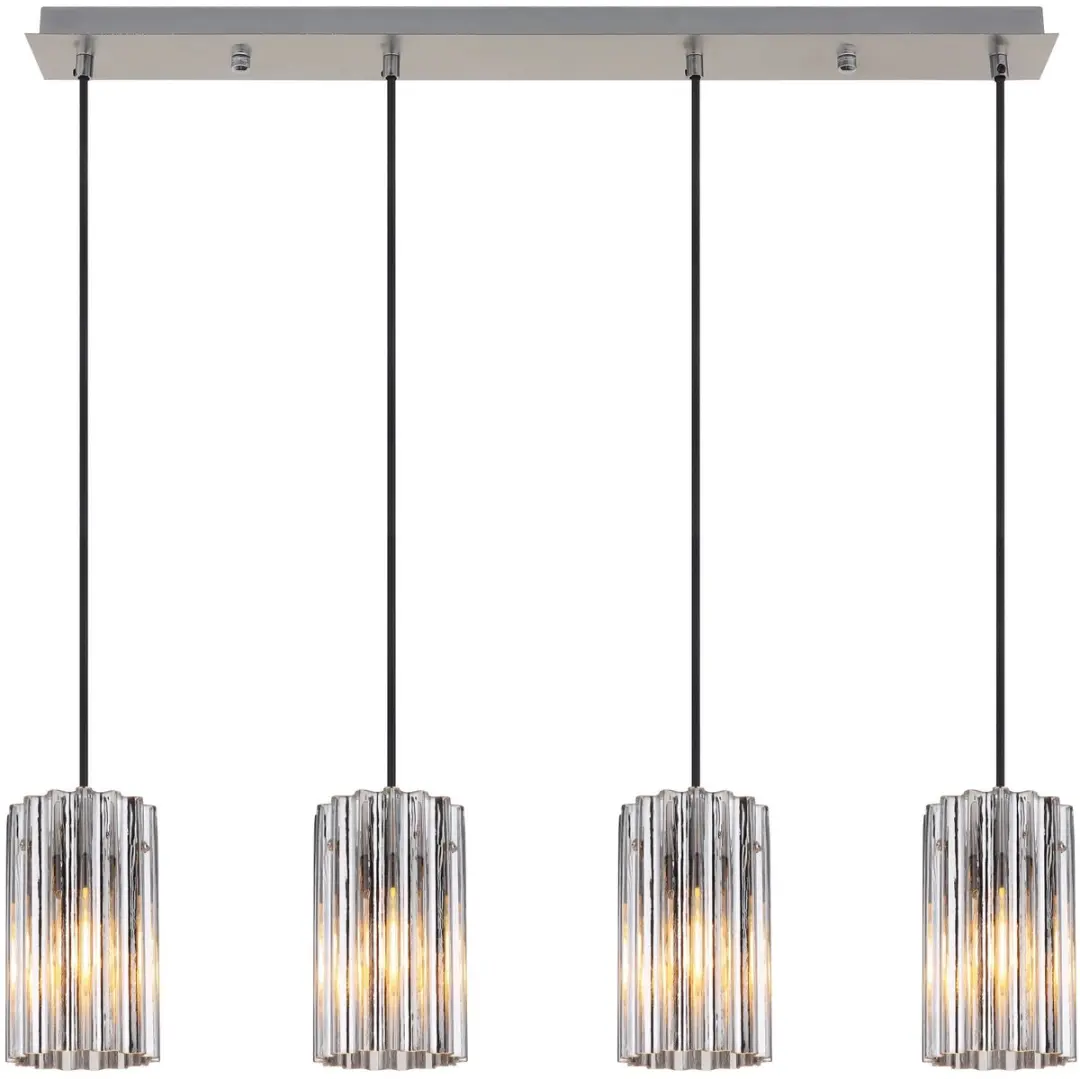 Globo Cayden Hanglamp - 4 Lichtpunten - Staal