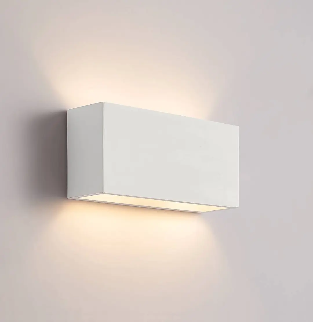 Lindby Wandlamp 2-lichts Gips G9 Wit