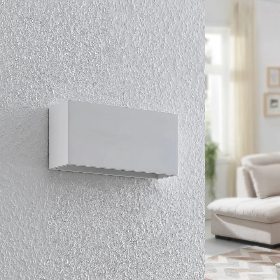 Lindby Wandlamp 2-lichts Gips G9 Wit