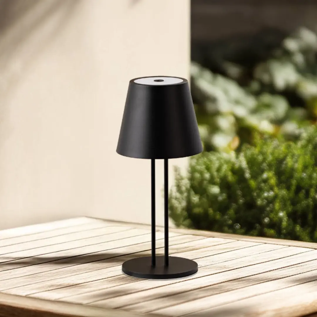 Lindby Terraslamp Metaal 1 Licht - 25cm - Zwart