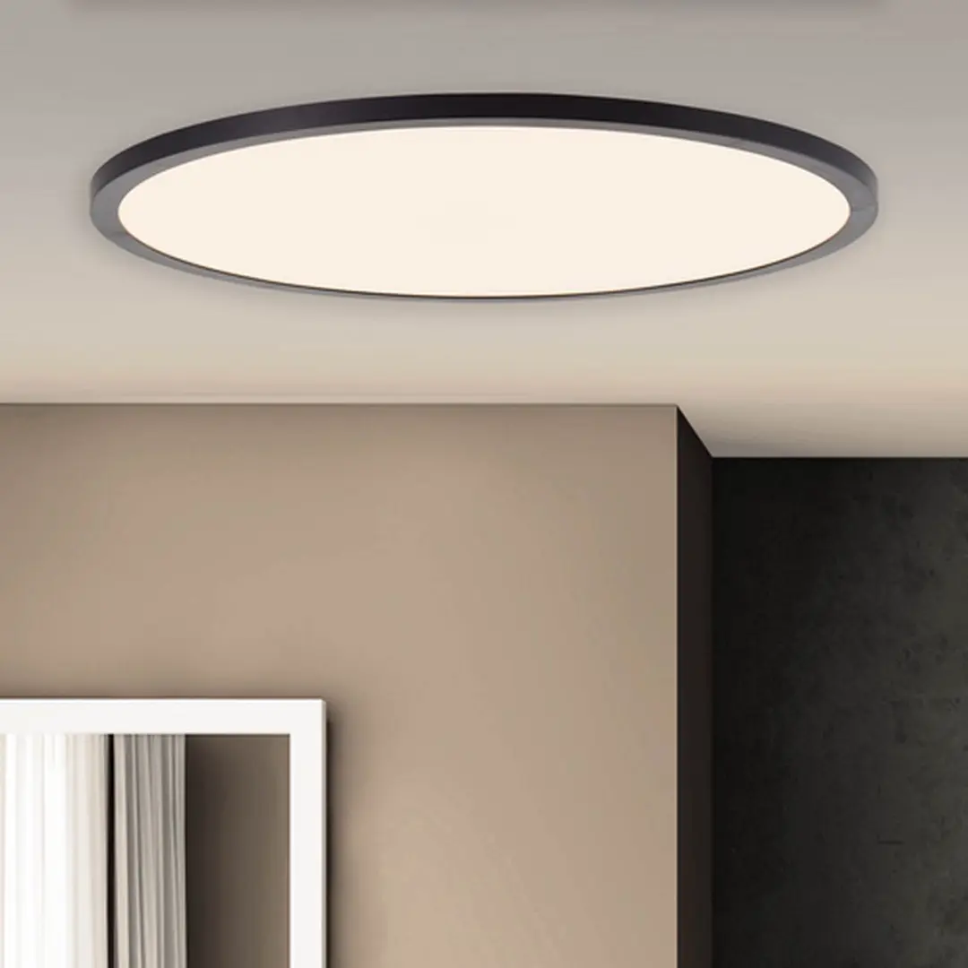 Brilliant Tuco Plafondlamp 38W - Ø50cm - Zwart/Wit